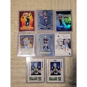 2024 Drake Maye Rookie Card Lot 8 Cards New England Patriots Football Score RC